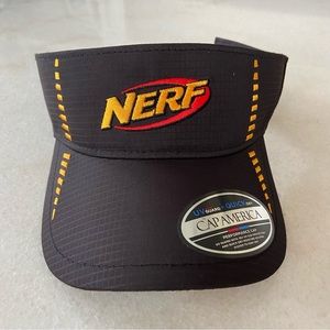 NERF Black Golf Adjustable Visor Hat Cap America Golf Tennis NEW